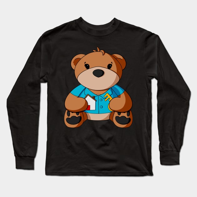 Realtor Teddy Bear Long Sleeve T-Shirt by Alisha Ober Designs